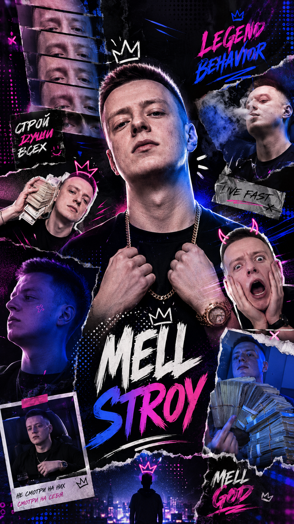 Mellstroy collage background
